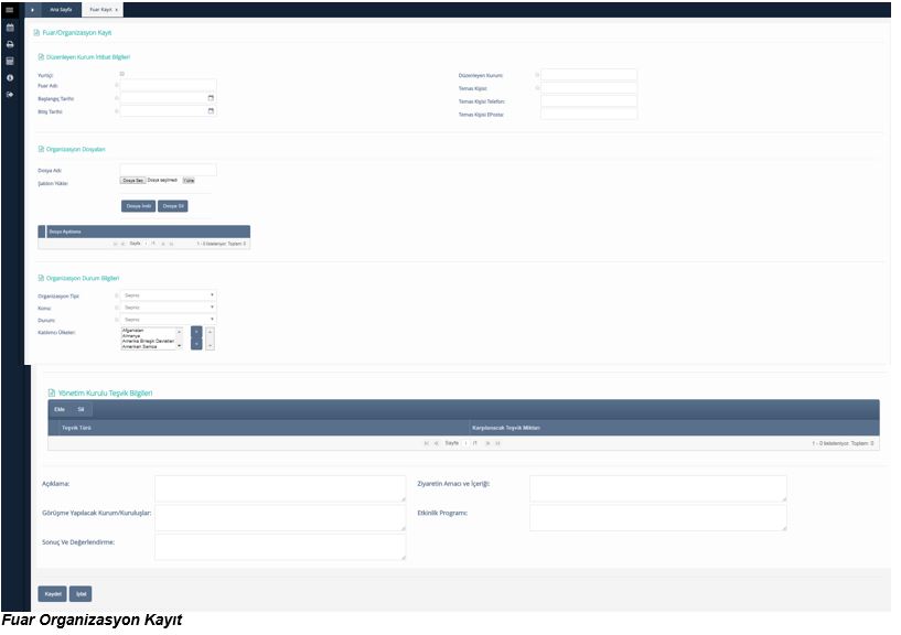 fuar kayıt